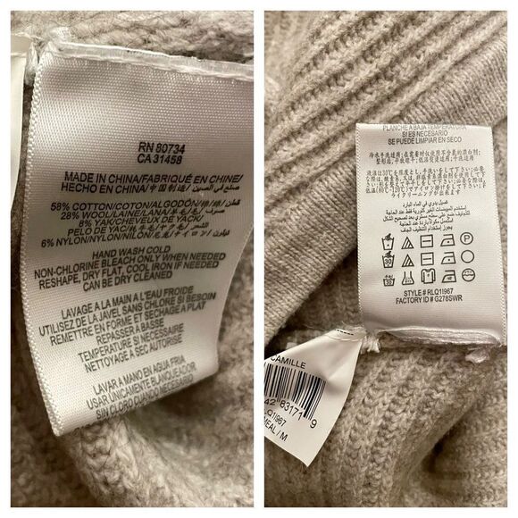 BCBGMAXAZRIA cropped ribbed knit sweater. Size M. - Picture 10 of 10